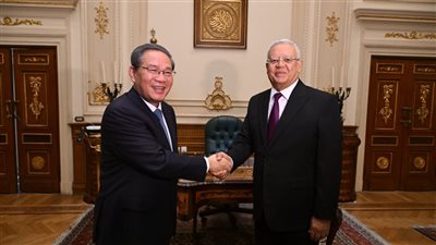 تفاصيل لقاء حنفي جبالي ورئيس مجلس الدولة الصيني