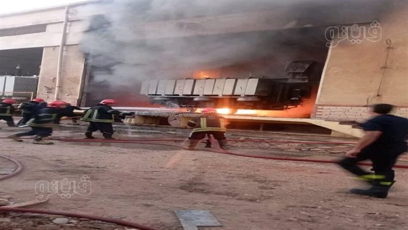  حريق محطة كهرباء