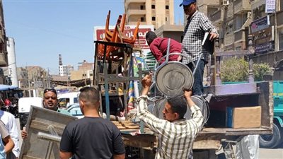 انطلاق حملة مكبرة لإزالة الإشغالات والتعديات بشوارع القوصية بأسيوط