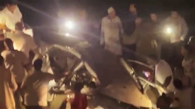 سقوط 3 سيارات من أعلى الطريق الدولي بطنطا ووقوع إصابات