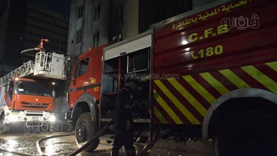السيطرة على حريق اندلع في مخزن أحذية بالموسكي