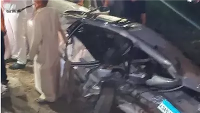 مصرع سيدة وإصابة 7 آخرين في سقوط 3 سيارات من أعلى الطريق الدولي 