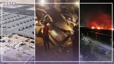 أخبار مصر: سقوط 3 سيارات بركابها من أعلى طريق طنطا الدولي، حريق هائل بكورنيش حلوان، صور تكذب ترامب بشأن قاعدة العديد