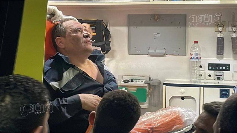 إصابة رجل مطافي بحالة