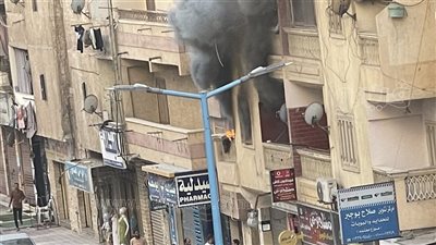 حريق هائل يلتهم شقة سكنية في مرسى مطروح (صور)