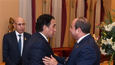 السيسي يبحث حفظ السلم والأمن بأفريقيا مع قادة موريتانيا والجابون وليبيا