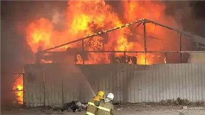  حقيقة حريق بمخزن قاعات نادي المعلمين بالإسكندرية