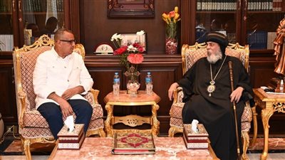 محافظ جنوب سيناء يزور كاتدرائية السمائيين بشرم الشيخ 