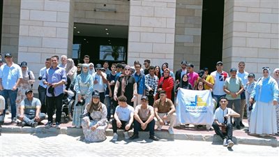 وفد طلابي من جامعات الدلتا والقناة من ذوي الهمم يزور العاصمة الإدارية