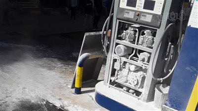 الحماية المدنية فى المنوفية تسيطر على حريق محطة وقود بأشمون 