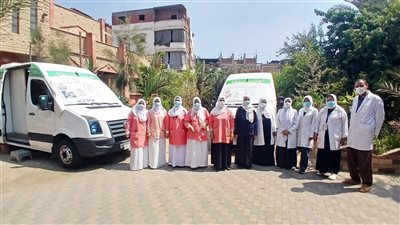 مناظرة 924 حالة بقافلة جنوب الوادى الطبية في قرية نجع الشيخ حسين 