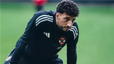 وسام يخوض تدريبات منفردة على هامش مران الأهلي 