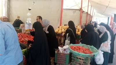 إقبال كبير على سوق اليوم الواحد بالمنصورة (صور)