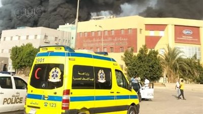 نشوب حريق داخل مصنع في البدرشين