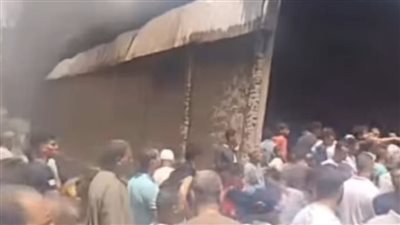 الاستماع لأقوال مالك مخزن أجهزة كهربائية اندلع فيه النيران بالبدرشين (صور) 