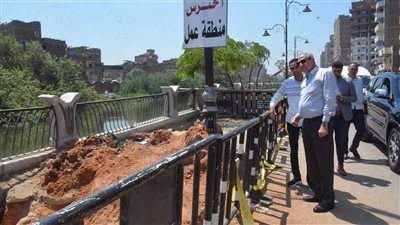 محافظ الغربية يتفقد أعمال الإصلاح بكورنيش طنطا