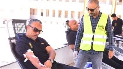  مديرية أمن أسيوط تنظم حملة للتبرع بالدم 