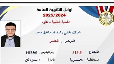 العاشر على شعبة علمي من الإسكندرية: عرفت النتيجة من وسائل الإعلام 