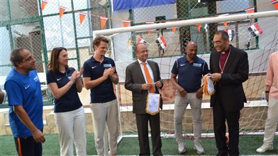 برعاية السفارة الهولندية.. افتتاح ملعب كرة قدم حديث بالكنيسة الإنجيلية في شبرا