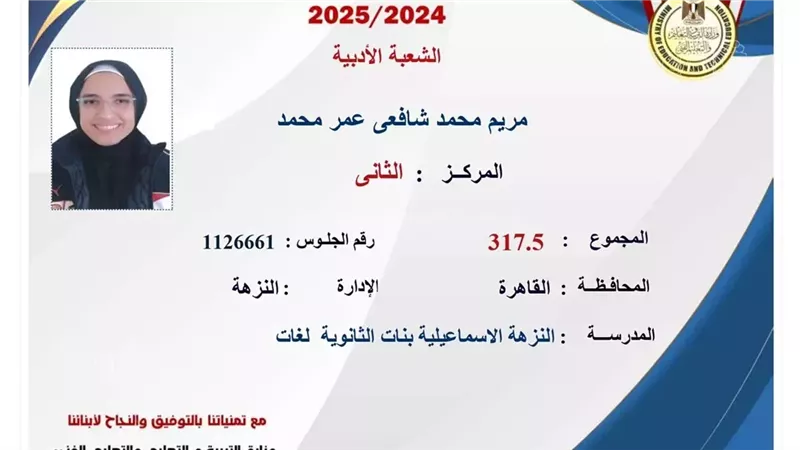 أوائل الثانوية العامة،