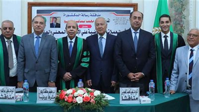 أبوالغيط وحسام زكي يحضران مناقشة رسالة دكتوراه في القانون بمعهد البحوث والدراسات العربية 