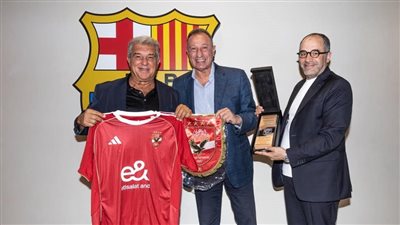 كواليس اجتماع الخطيب مع خوان لابورتا رئيس برشلونة (فيديو)