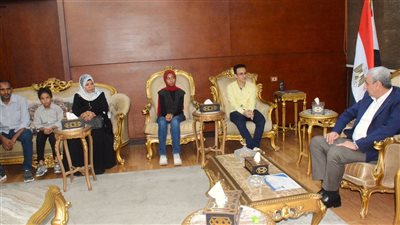  محافظ الغربية يستقبل أوائل الثانوية: أنتم الواجهة المشرفة لجيل يحلم بالمستقبل