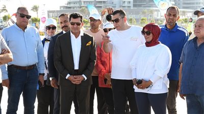 أشرف صبحي يشهد انطلاق فعاليات الموسم الرياضي بالعلمين