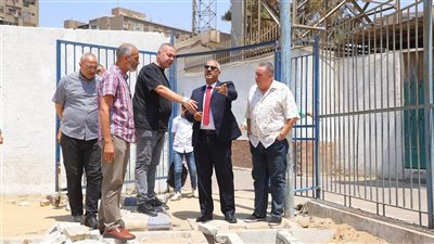 وكيل رياضة الجيزة يتفقد أعمال التطوير بنادي الترسانة 