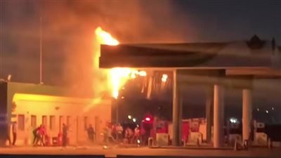 حريق في محطة وقود سيارات بالإسكندرية