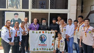  كشافة مطرانية الأرثوذكس ببورسعيد تودع مؤسس أول حركة كشفية مصرية ببورسعيد (صور)