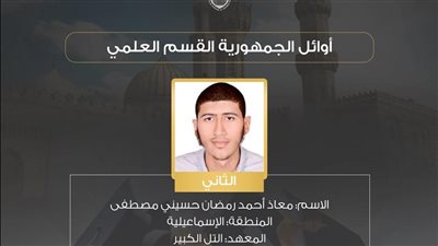 والدة الثاني على الجمهورية للقسم العلمي بالثانوية الأزهرية:  توقعت أن يكون من الأوائل لأنه صالح 