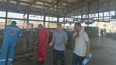 سكرتير عام مساعد الدقهلية يتفقد محطة تعبئة الغاز بطلخا (صور)