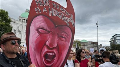 مظاهرات في مدن أسكتلندا احتجاجا على زيارة ترامب