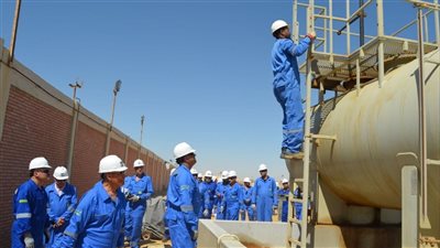 رئيس هيئة البترول يتفقد حقول العلمين بشركة الحمرا 