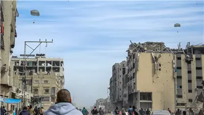 حماس: قيام الاحتلال بإنزال مساعدات جوا خطوة خادعة لتبييض صورته