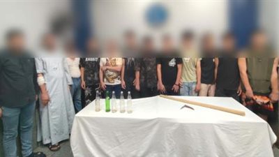 ضبط 12 شخصًا في مشاجرة بالأسلحة البيضاء بالسلام 