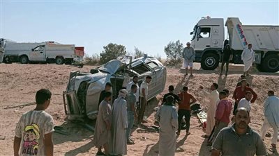 الصور الأولي لـ حادث مصرع اللواء عصام الدين عبد الله في المنيا