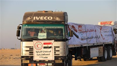 لحظة دخول شاحنات المساعدات المصرية إلى قطاع غزة (بث مباشر)