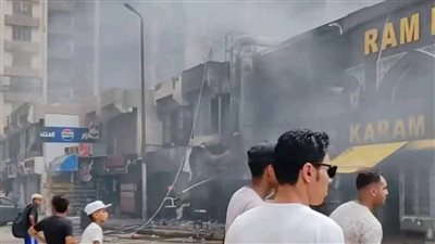 الحماية المدنية تخمد حريقا اندلع في مطعم شهير بالإسكندرية (صور)