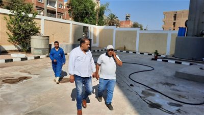 رئيس مياه دمياط يتفقد محطة ميت أبو غالب استعدادًا لزيارة وفد 