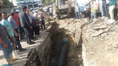 محافظ الدقهلية: إصلاح كسر خط المياه الرئيسي بشارع ترعة المنصورية