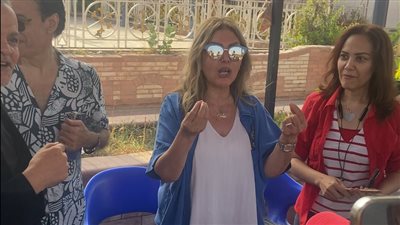 انتخابات الموسيقيين، أعضاء النقابة يفاجئون نادية مصطفي والأخيرة ترد بزغرودة (فيديو)