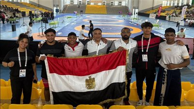 6 ميداليات، حصاد منتخب المصارعة في دورة الألعاب الأفريقية للمدارس