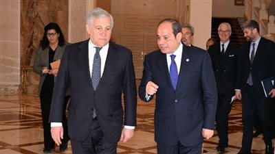  أزمات الشرق الأوسط تتصدر مباحثات السيسي ووزير الدفاع الإيطالي