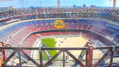 آخر تجهيزات ملعب الكامب نو معقل برشلونة التاريخي (فيديو)