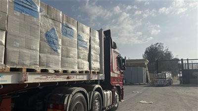 6 آلاف طن، قافلة مساعدات إنسانية جديدة تعبر معبر رفح إلى غزة