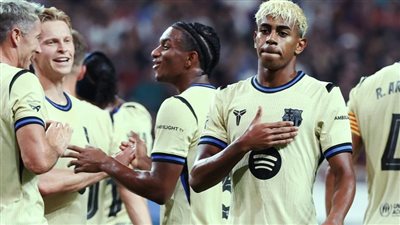 بأقدام يزن العربي ويامال، شاهد أهداف برشلونة وسيول بالشوط الأول 