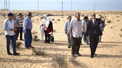 وفد من الأعلى للجامعات يتفقد موقع إنشاء جامعة العريش التكنولوجية