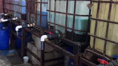 التحفظ على 25 طن منظفات مجهولة المصدر داخل مصنع بير سلم بالمنوفية